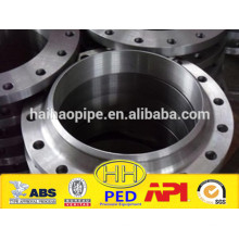 ANSI B16.5 A105 Acero al carbono WN RF Flange con PED